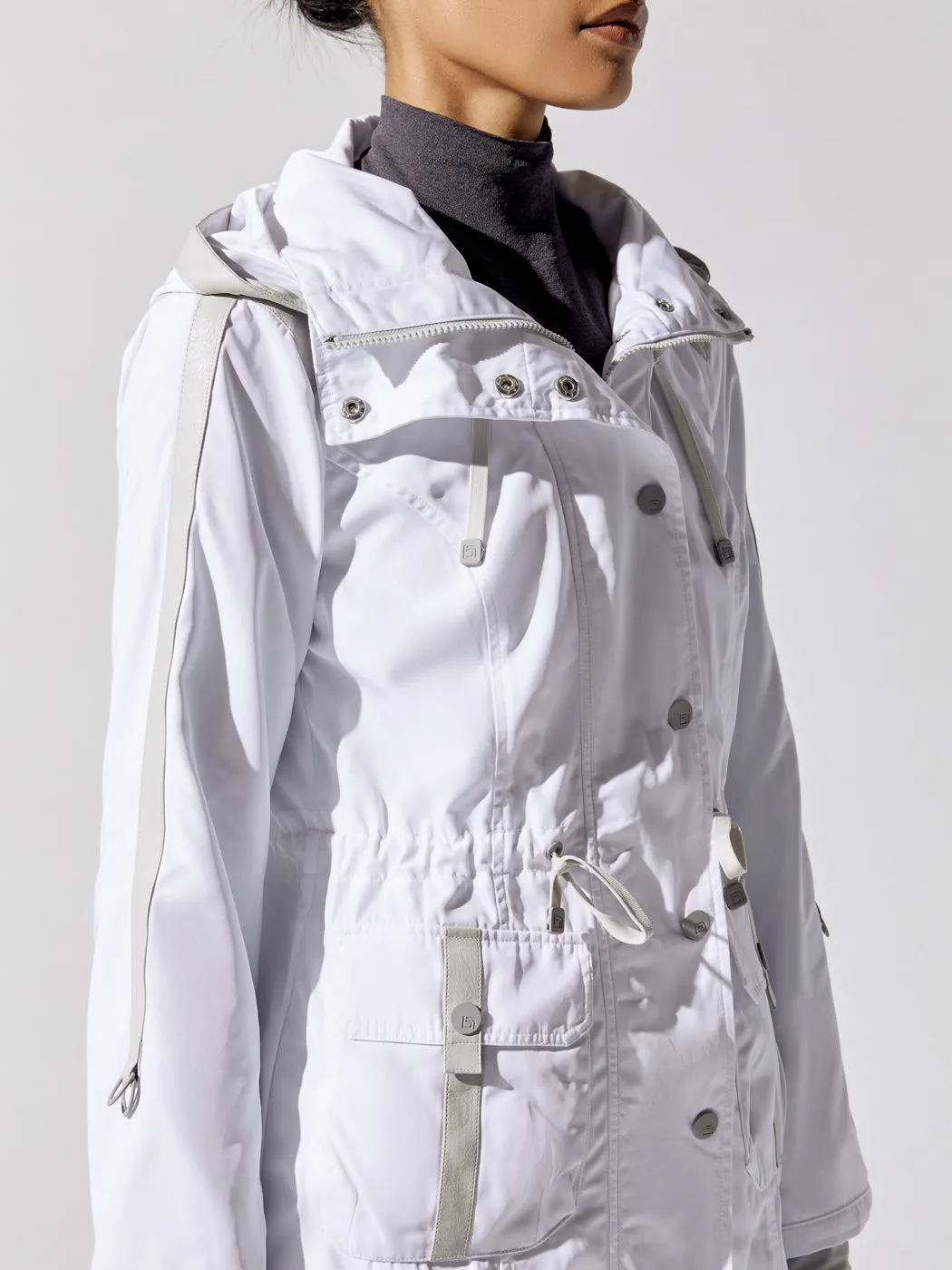 Solid Anorak - White