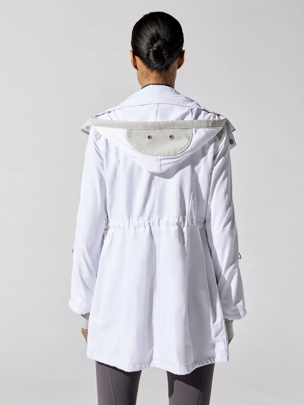 Solid Anorak - White