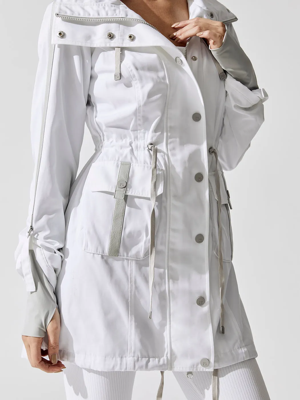 Solid Anorak - White