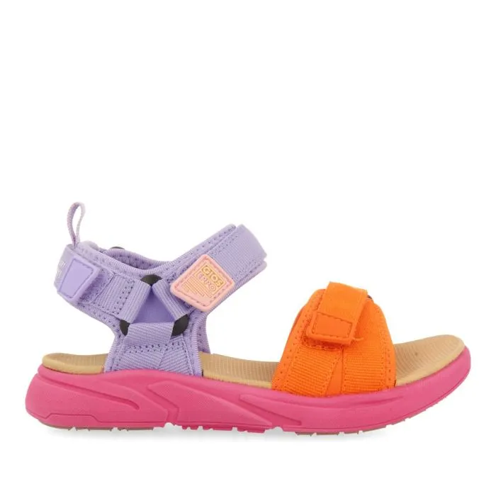 SPORTS SANDALS FUCHSIA COLOR WITH COLOR ACCENTS FOR GIRL AND BOY BUNNEL