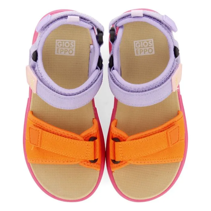 SPORTS SANDALS FUCHSIA COLOR WITH COLOR ACCENTS FOR GIRL AND BOY BUNNEL