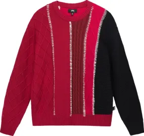 STUSSY - Men Patchwork Sweater