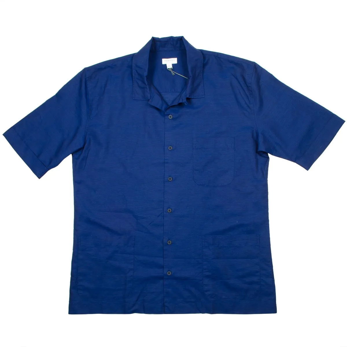 Sunspel - Short Sleeve Leisure Shirt - Dark Indigo