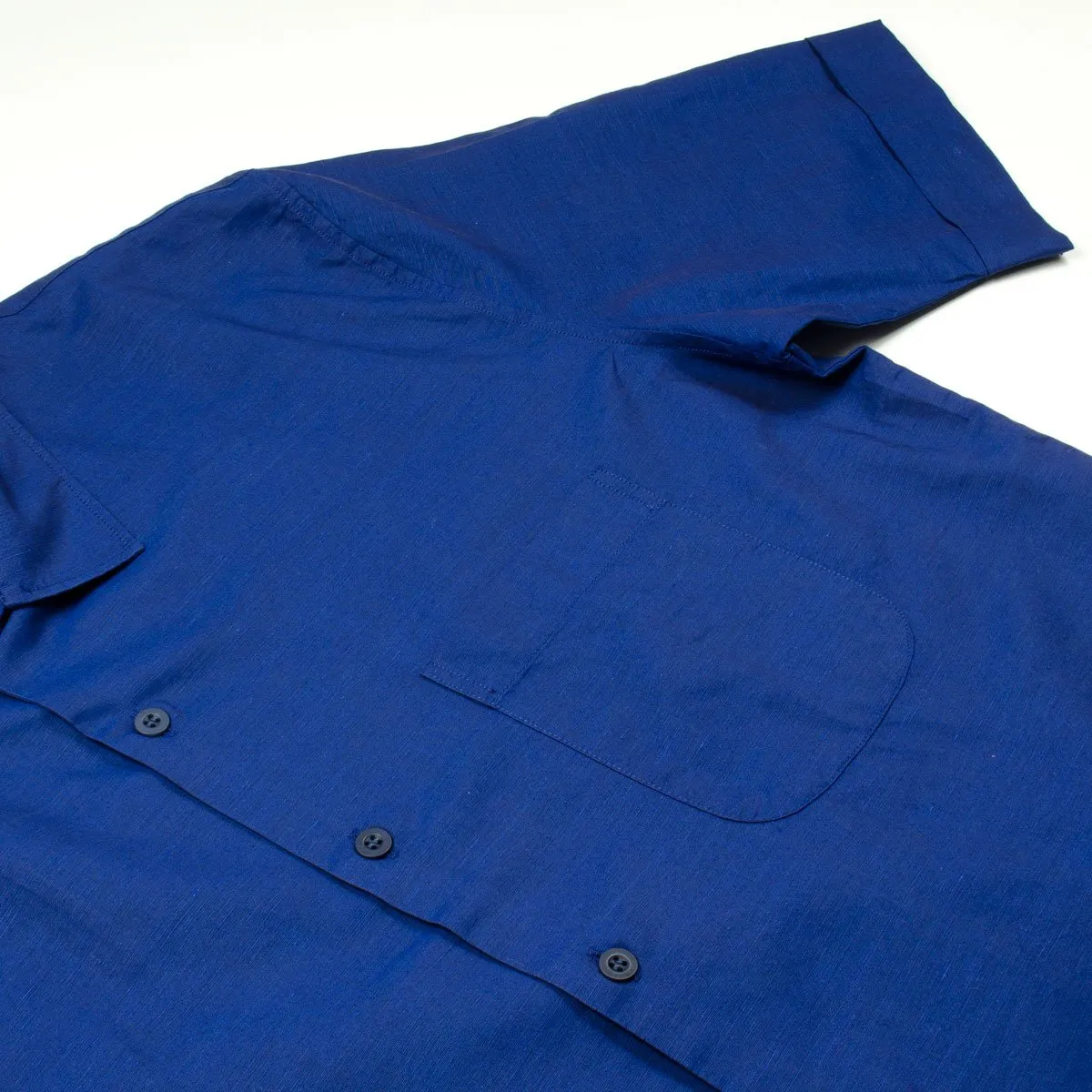 Sunspel - Short Sleeve Leisure Shirt - Dark Indigo