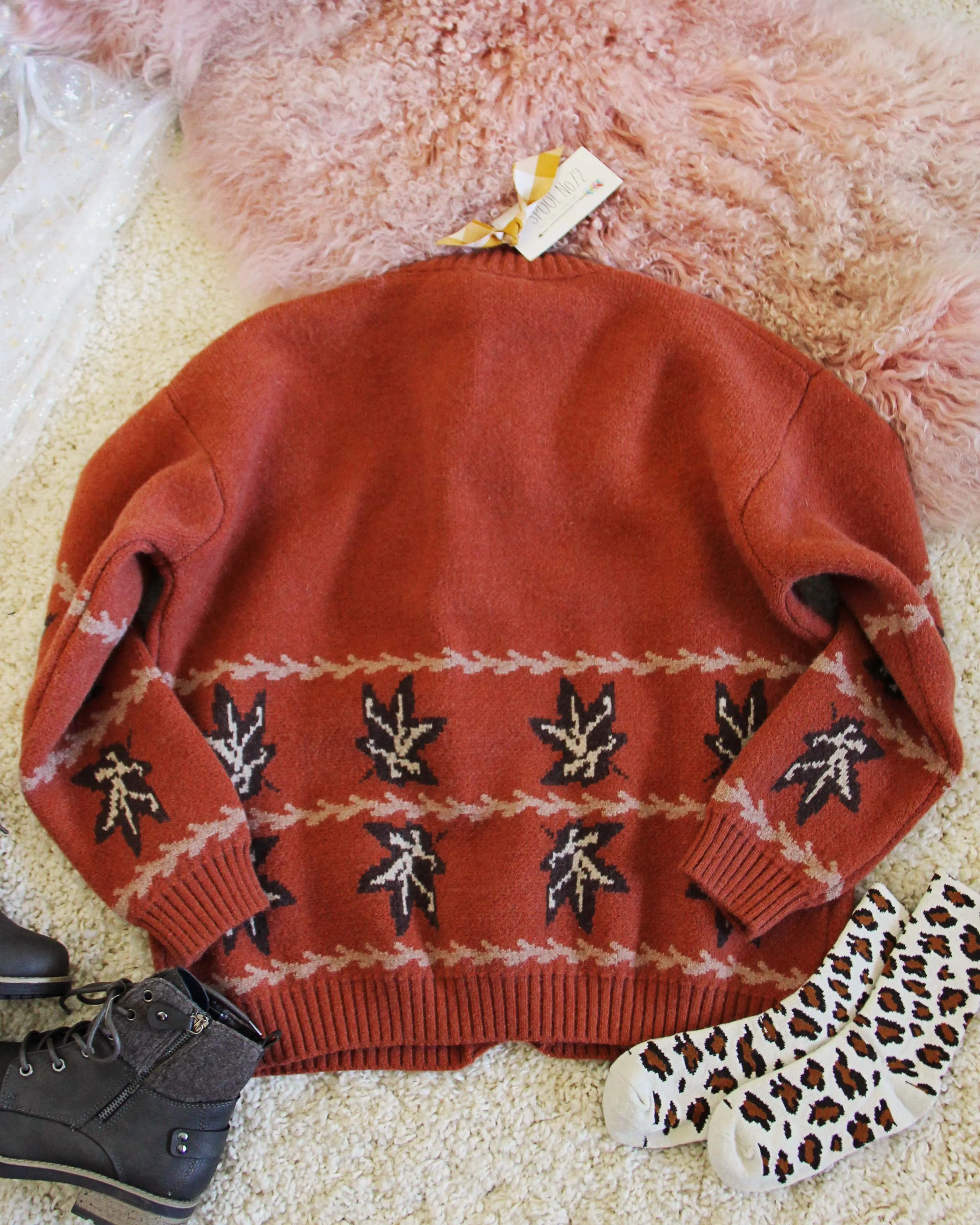 Sweet Maple Sweater in Rust