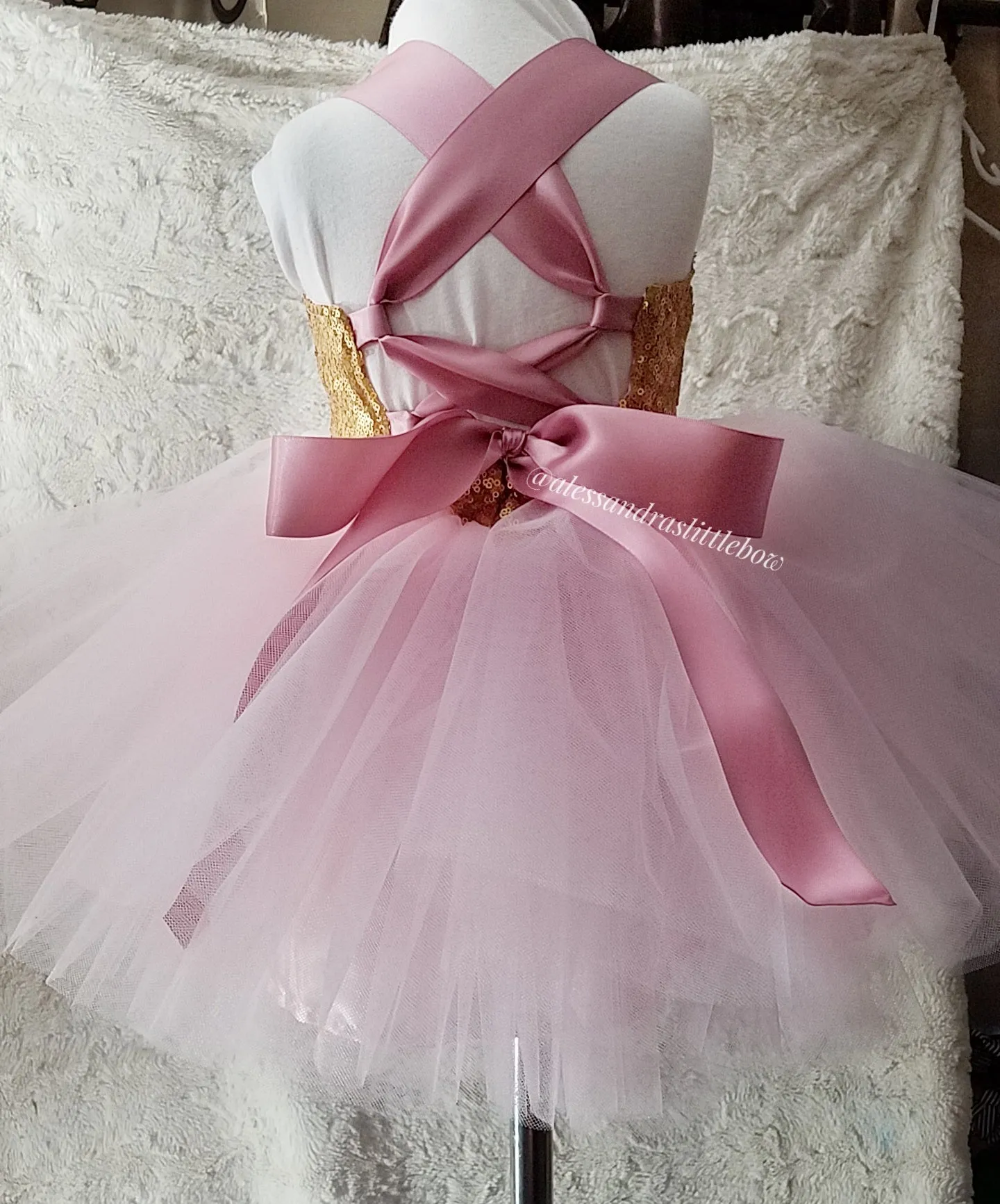 Sweetheart Couture dress in Pink and Gold