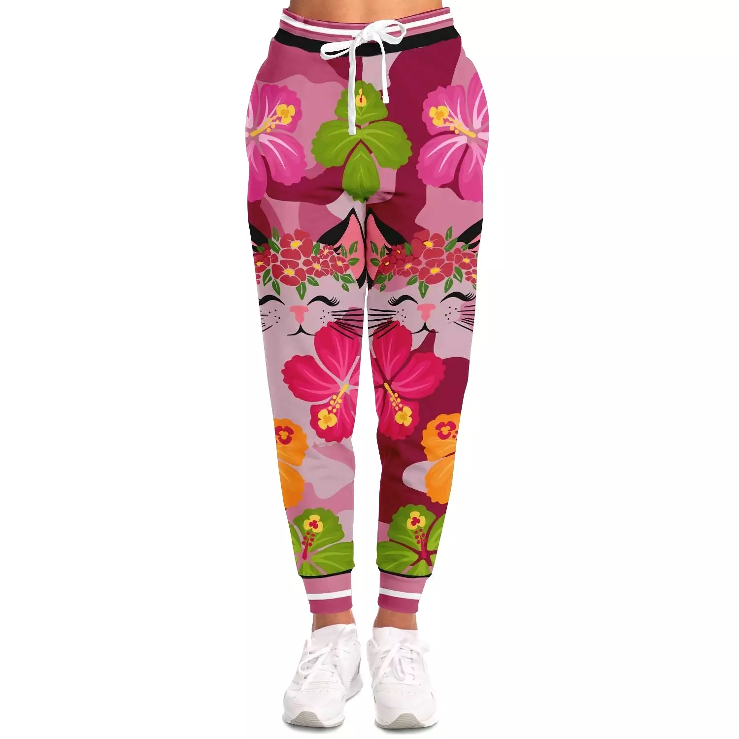 THS Pink Camo Kitty Fleece Joggers