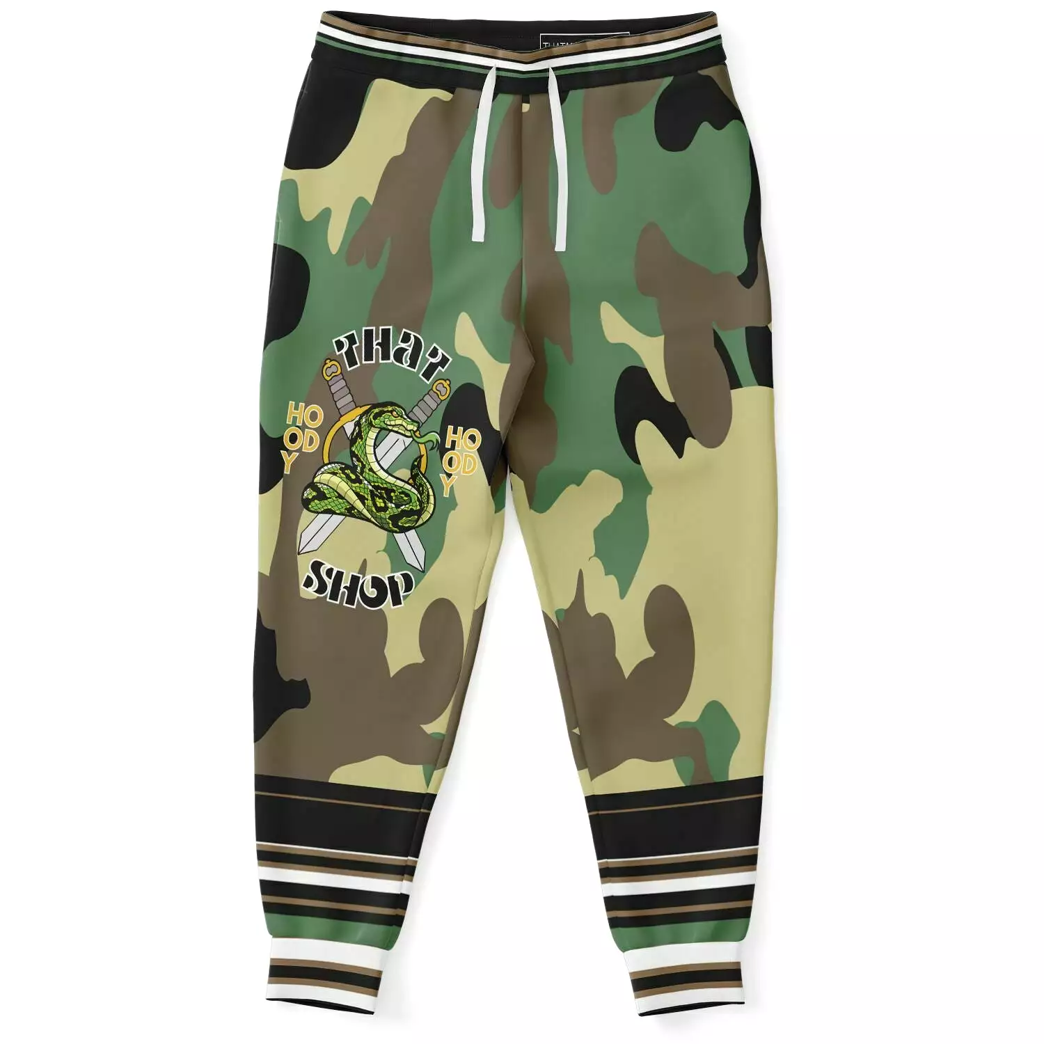 THS Snake Bite Fleece Joggers in Green Camo