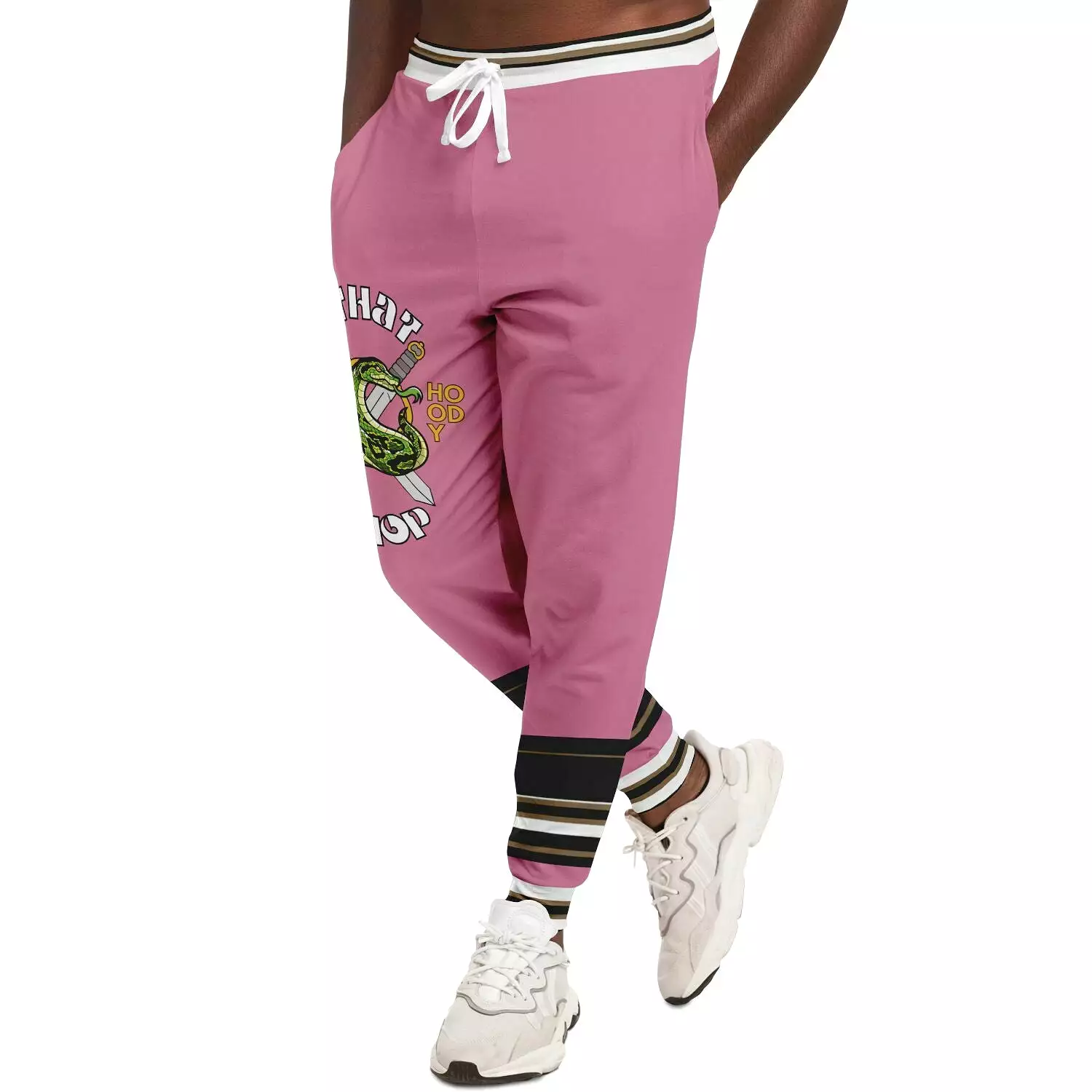 THS Snake Bite Fleece Joggers in Pink