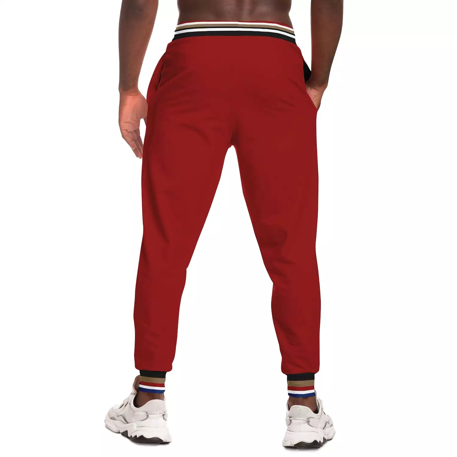 THS Snake Bite Fleece Joggers in Red