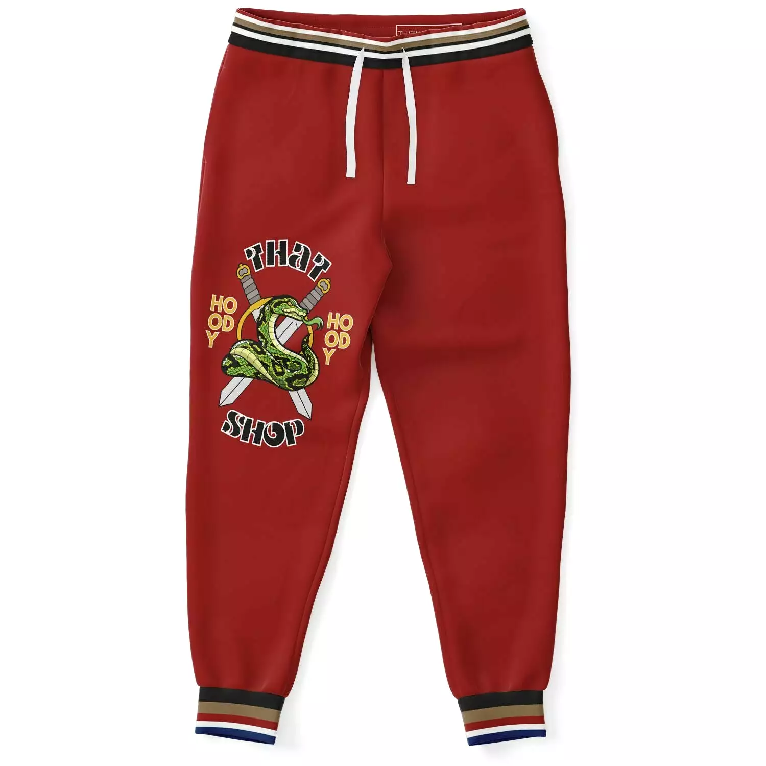 THS Snake Bite Fleece Joggers in Red