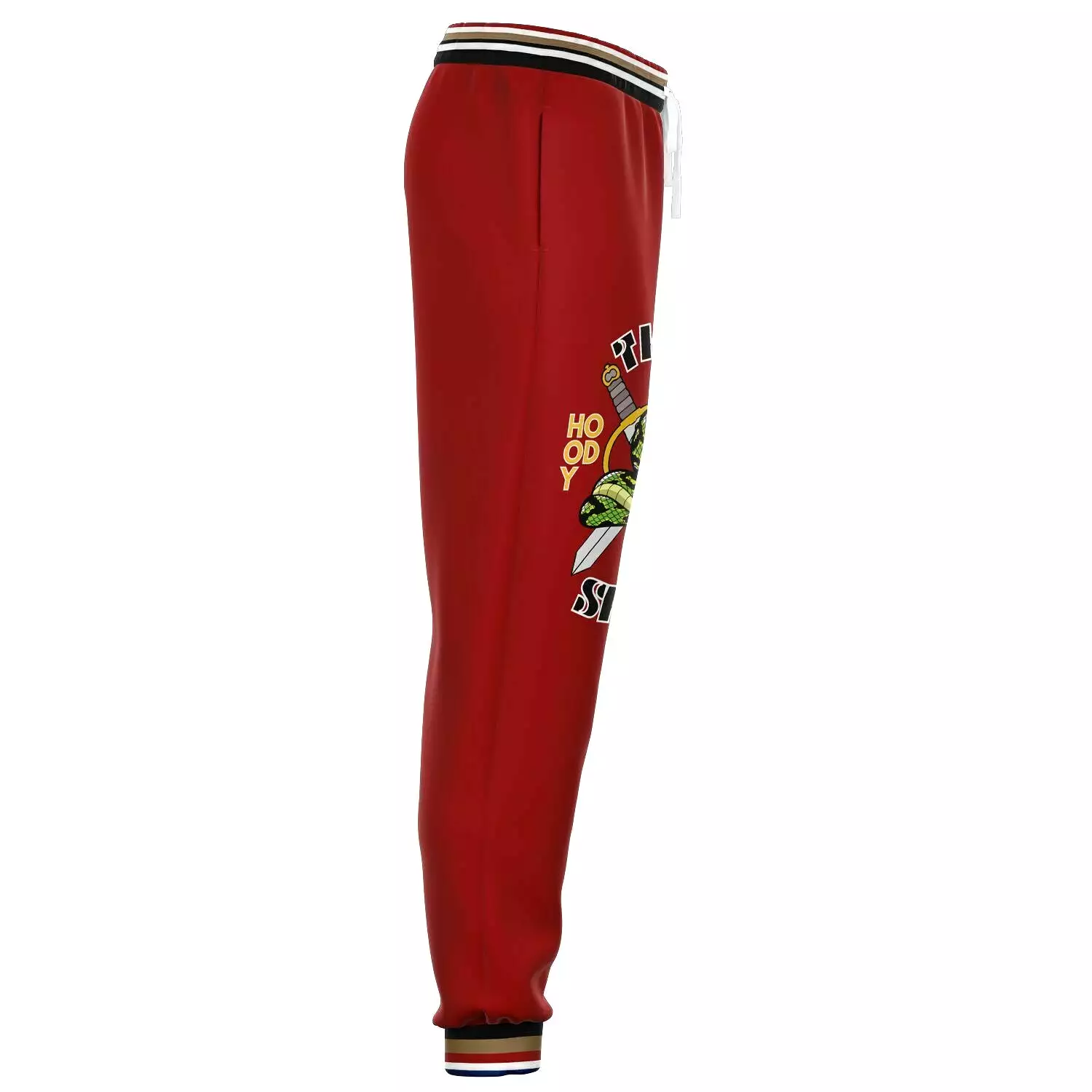 THS Snake Bite Fleece Joggers in Red