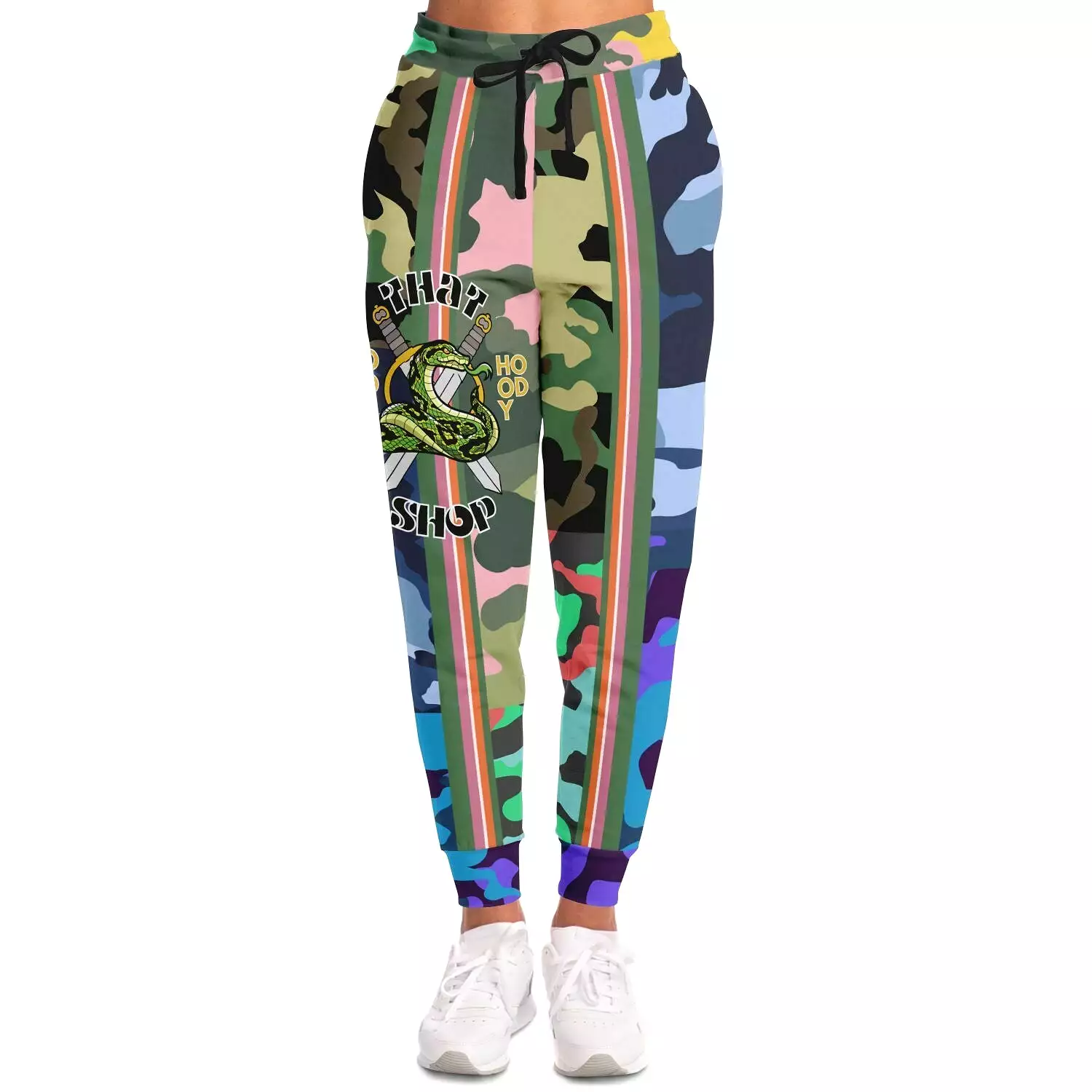 THS Snake Bite Patchwork Camo Fleece Joggers