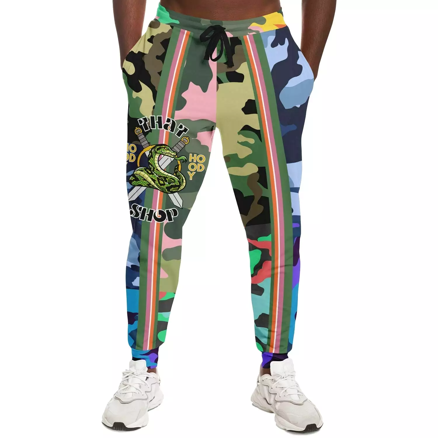 THS Snake Bite Patchwork Camo Fleece Joggers