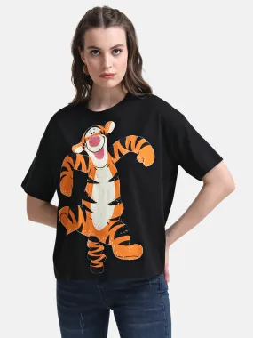 Tigger Printed Graphic T-Shirt With Sequin