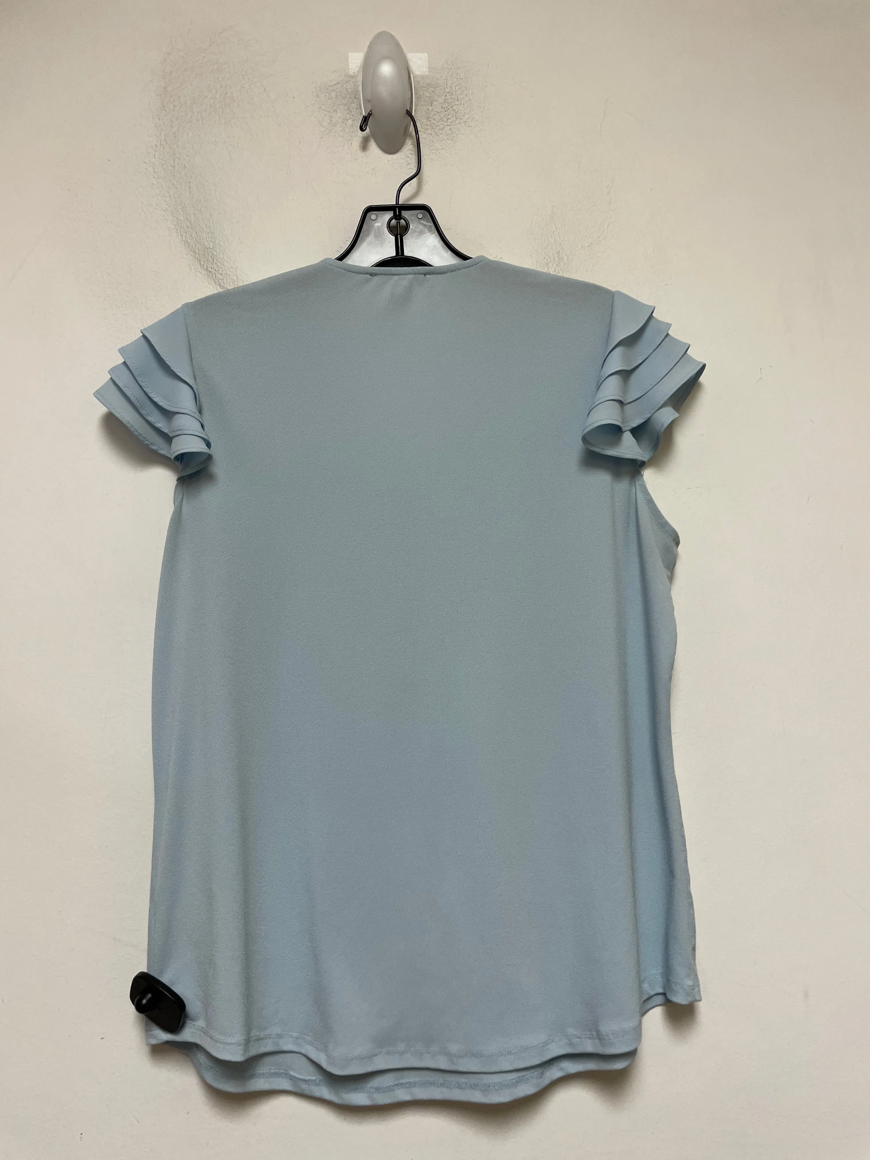 Top Short Sleeve By Adrianna Papell In Blue, Size: M