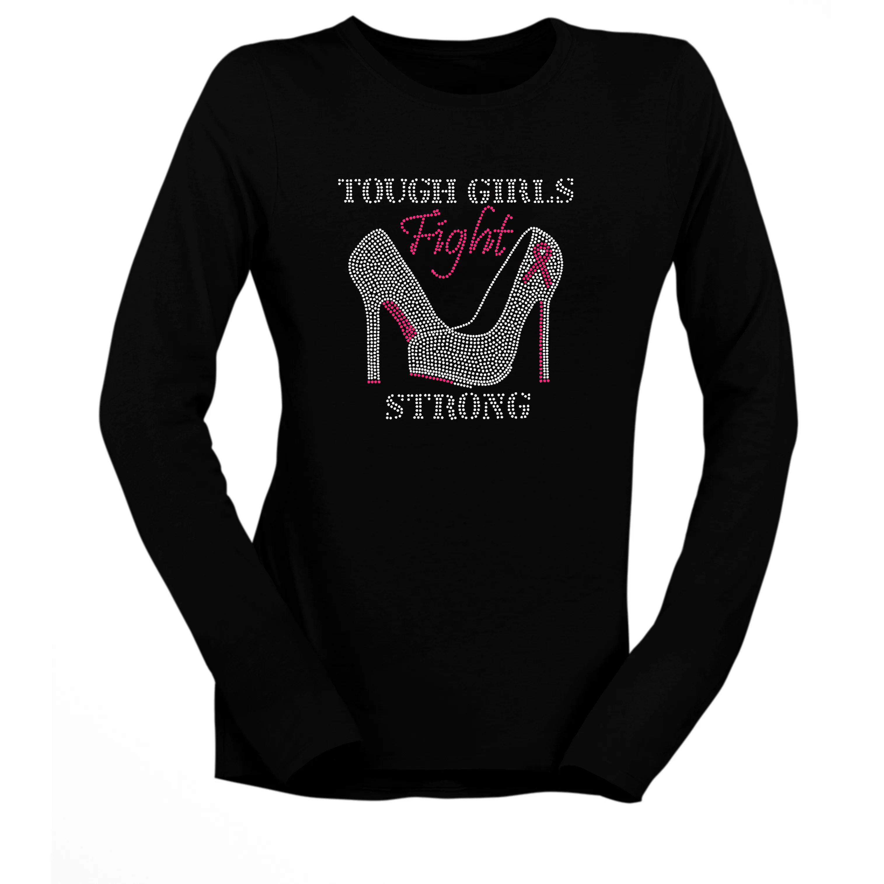 Tough Girls Fight Strong Breast Cancer Awareness T Shirt