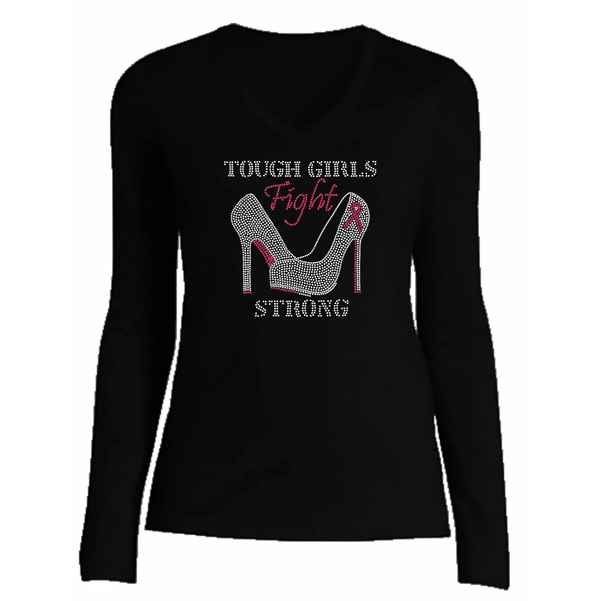 Tough Girls Fight Strong Breast Cancer Awareness T Shirt