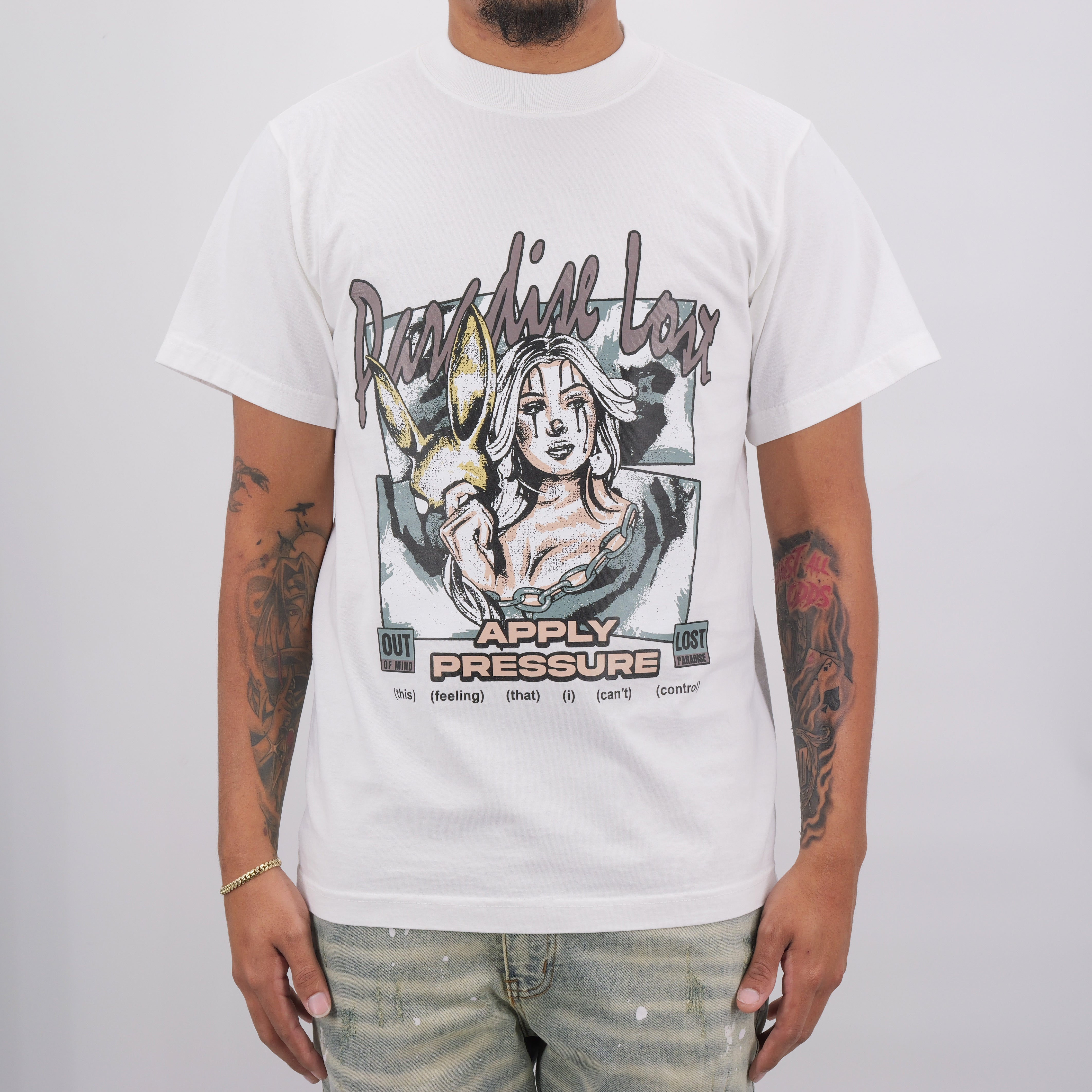 UNCONTROLLABLE PREM TEE WHITE