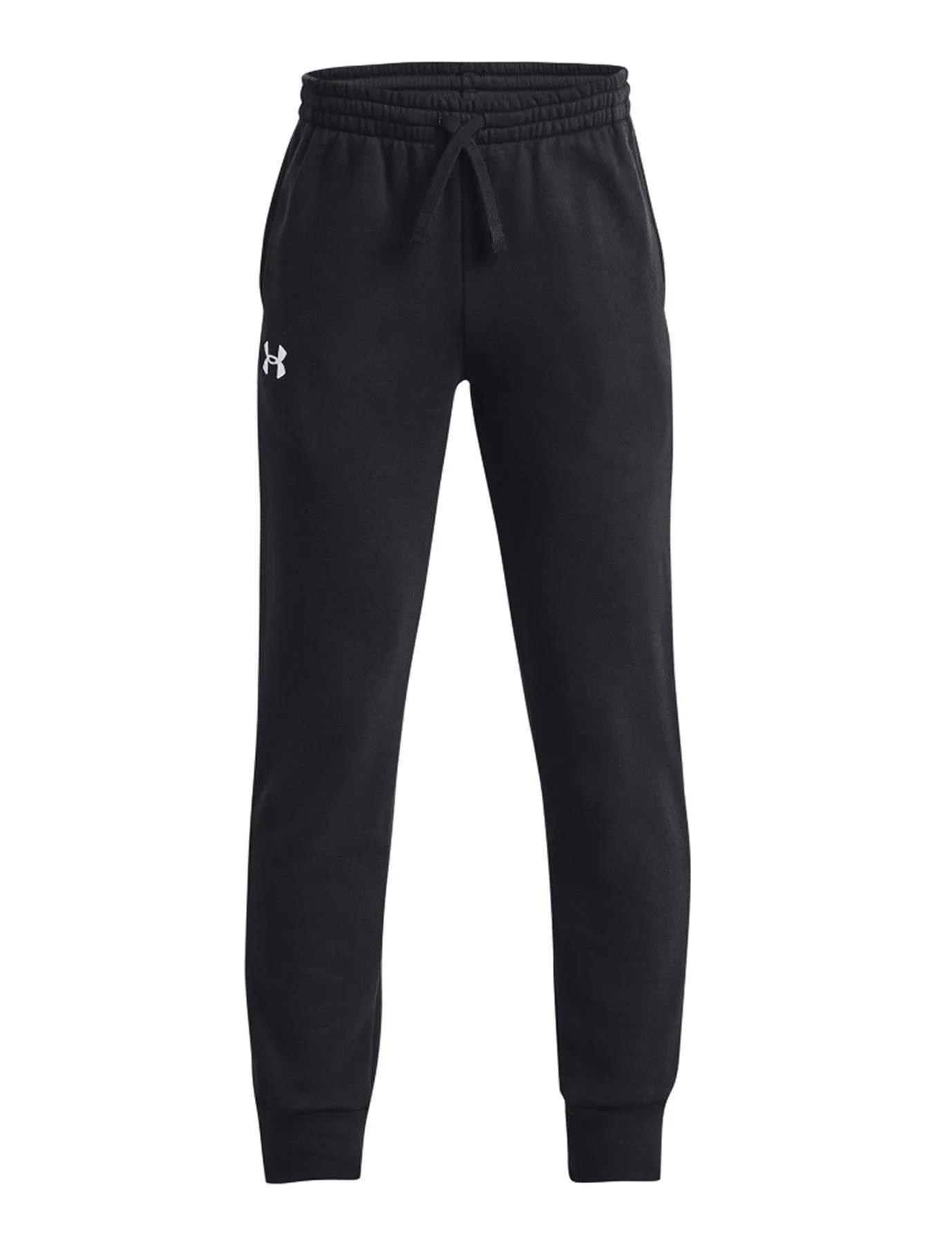 UNDER ARMOUR Boys Rival Fleece Joggers - Black/White