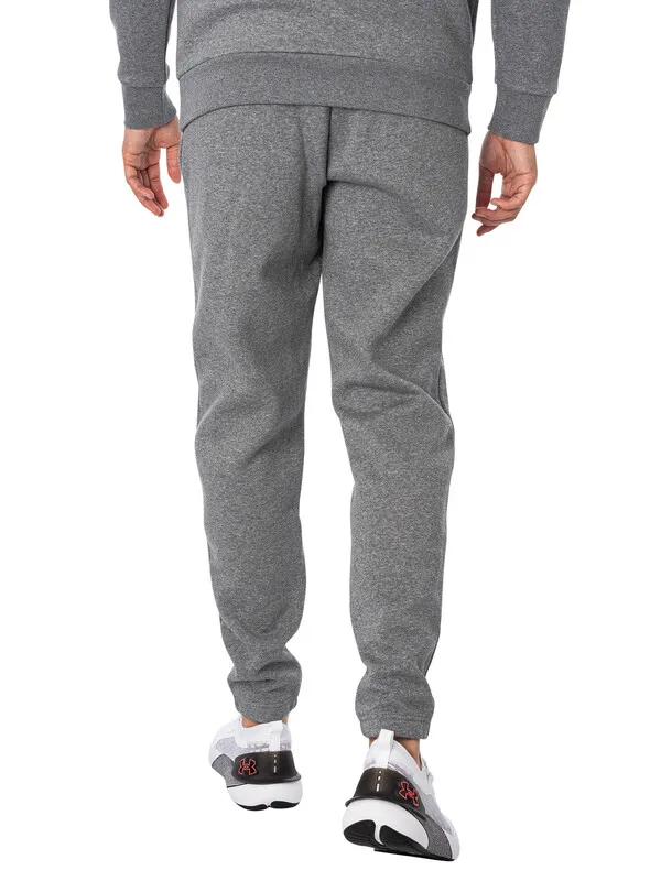 Under Armour Essential Fleece Joggers - Pitch Gray Medium Heather / White