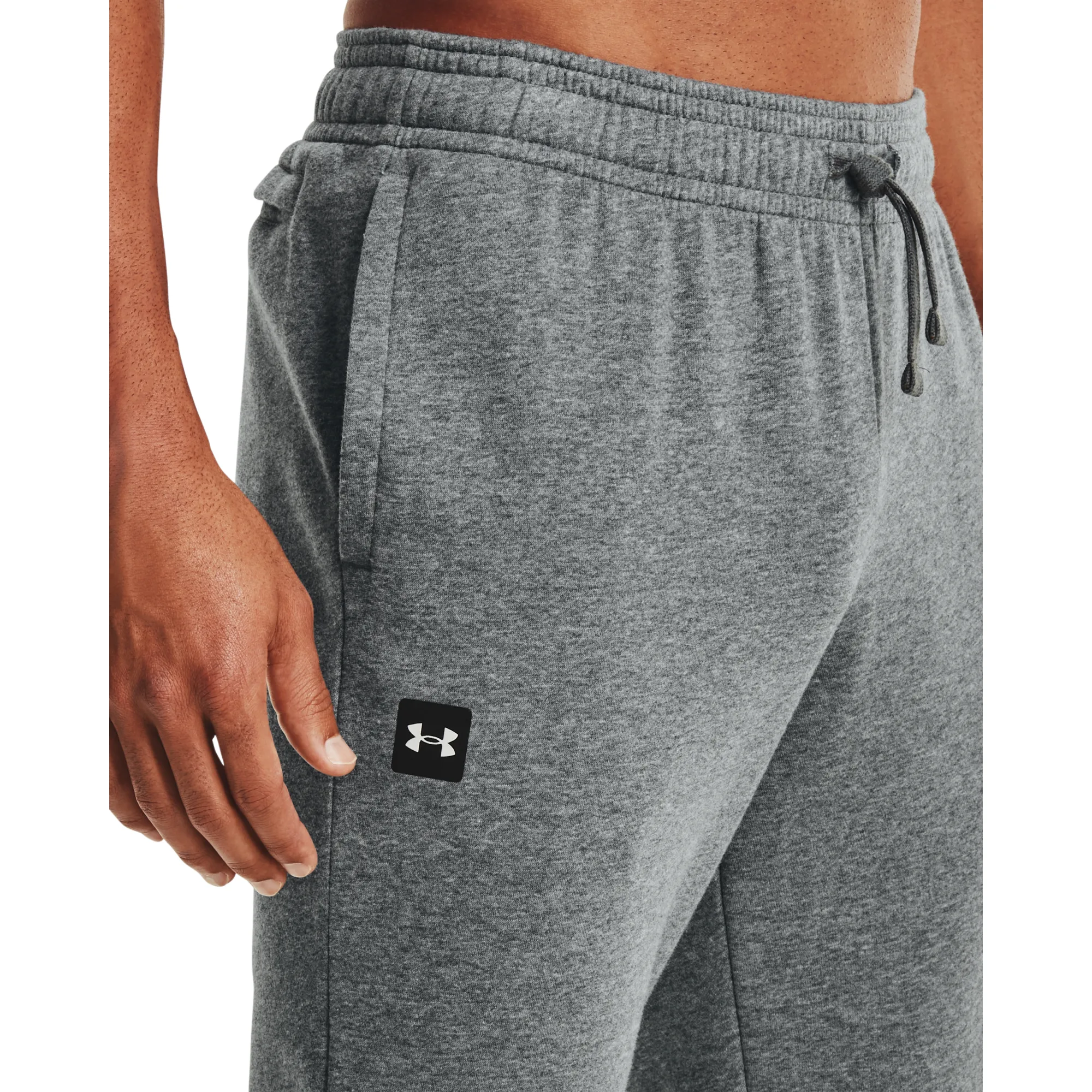 Under Armour Men's Rival Fleece Joggers Pitch Gray Light Heather | Buy Under Armour Men's Rival Fleece Joggers Pitch G