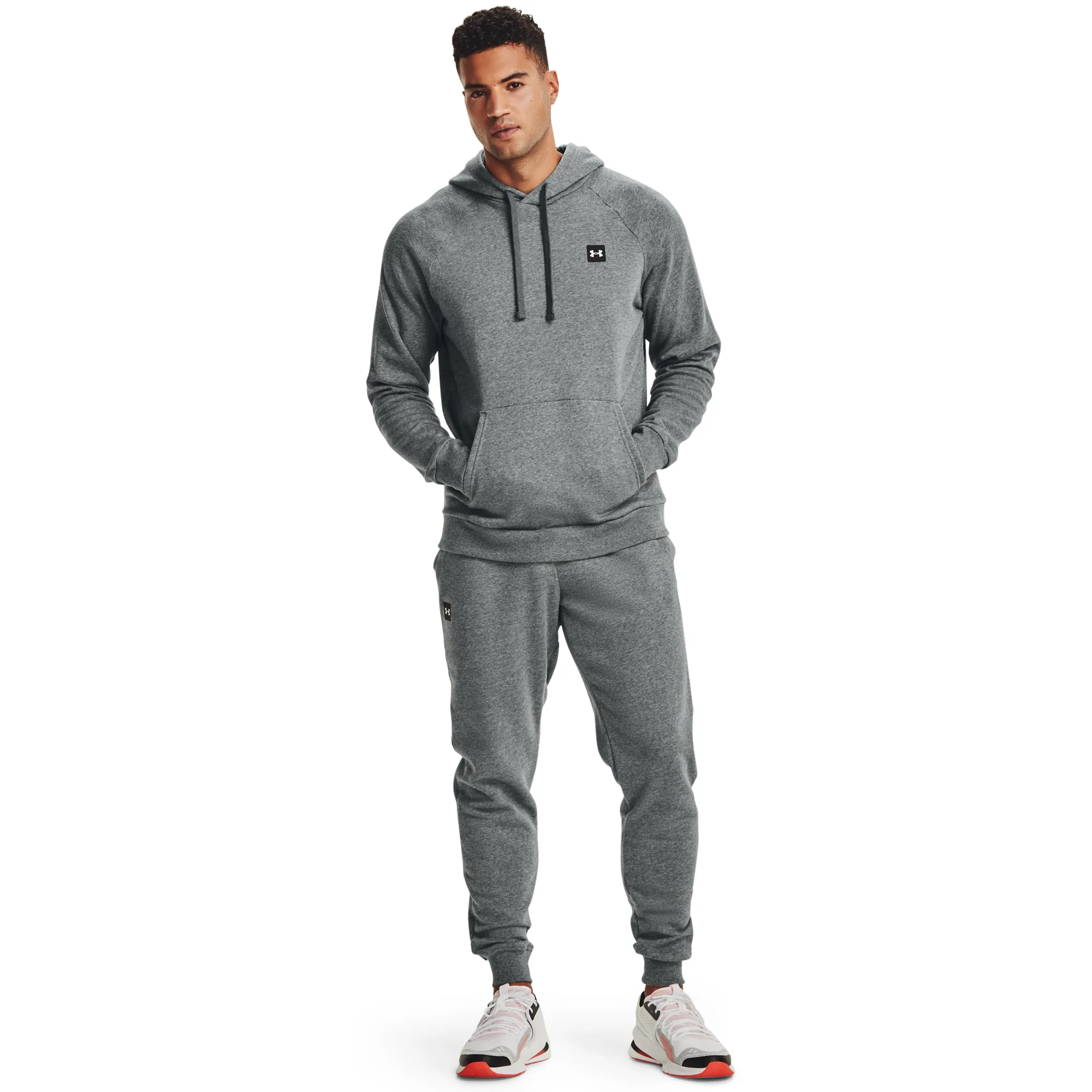 Under Armour Men's Rival Fleece Joggers Pitch Gray Light Heather | Buy Under Armour Men's Rival Fleece Joggers Pitch G