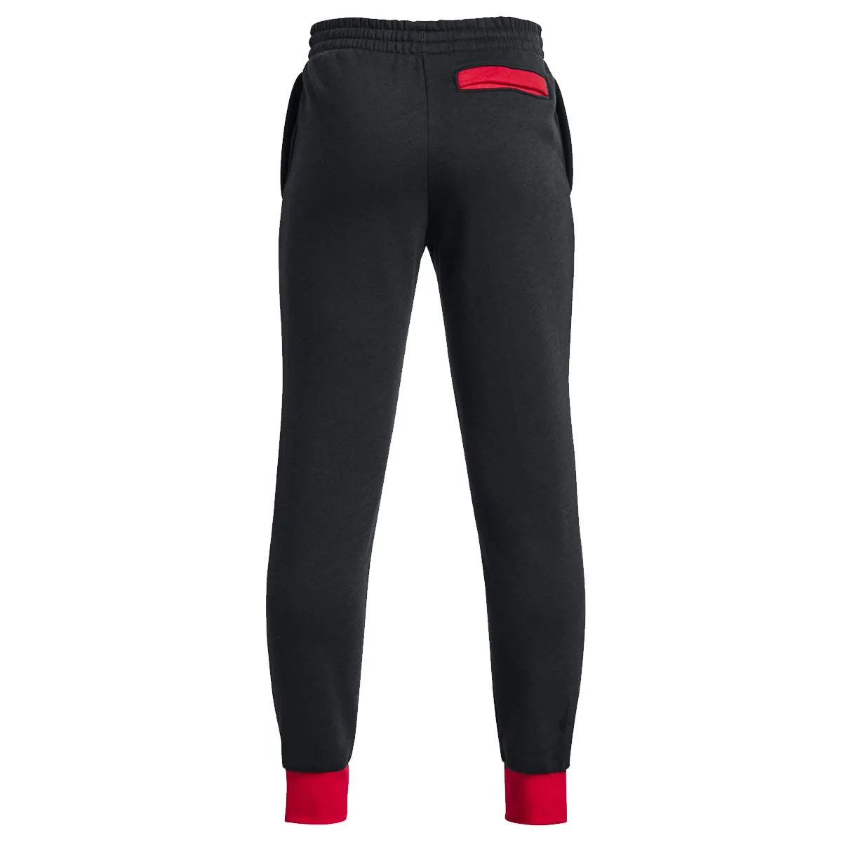 Under Armour Rival Fleece Script Joggers - Boys - Black/Red