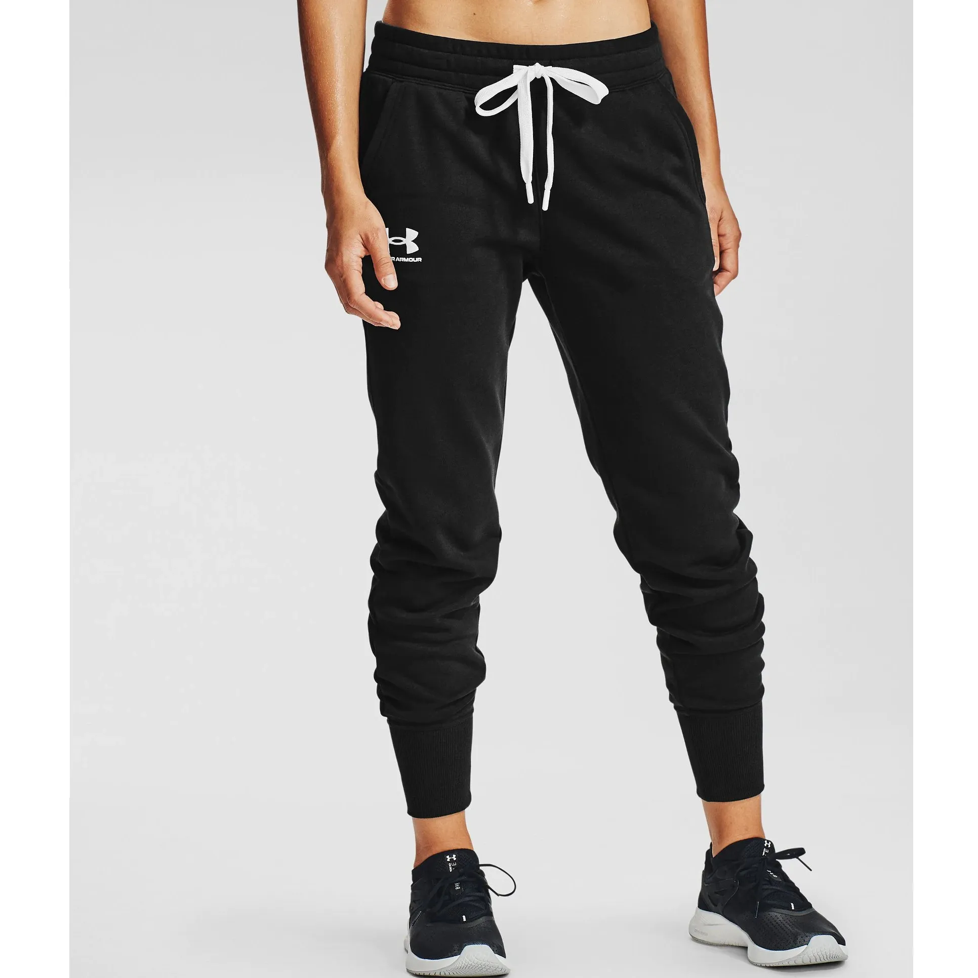 Under Armour Women's Rival Fleece Joggers Black | Buy Under Armour Women's Rival Fleece Joggers Black here | Outnorth