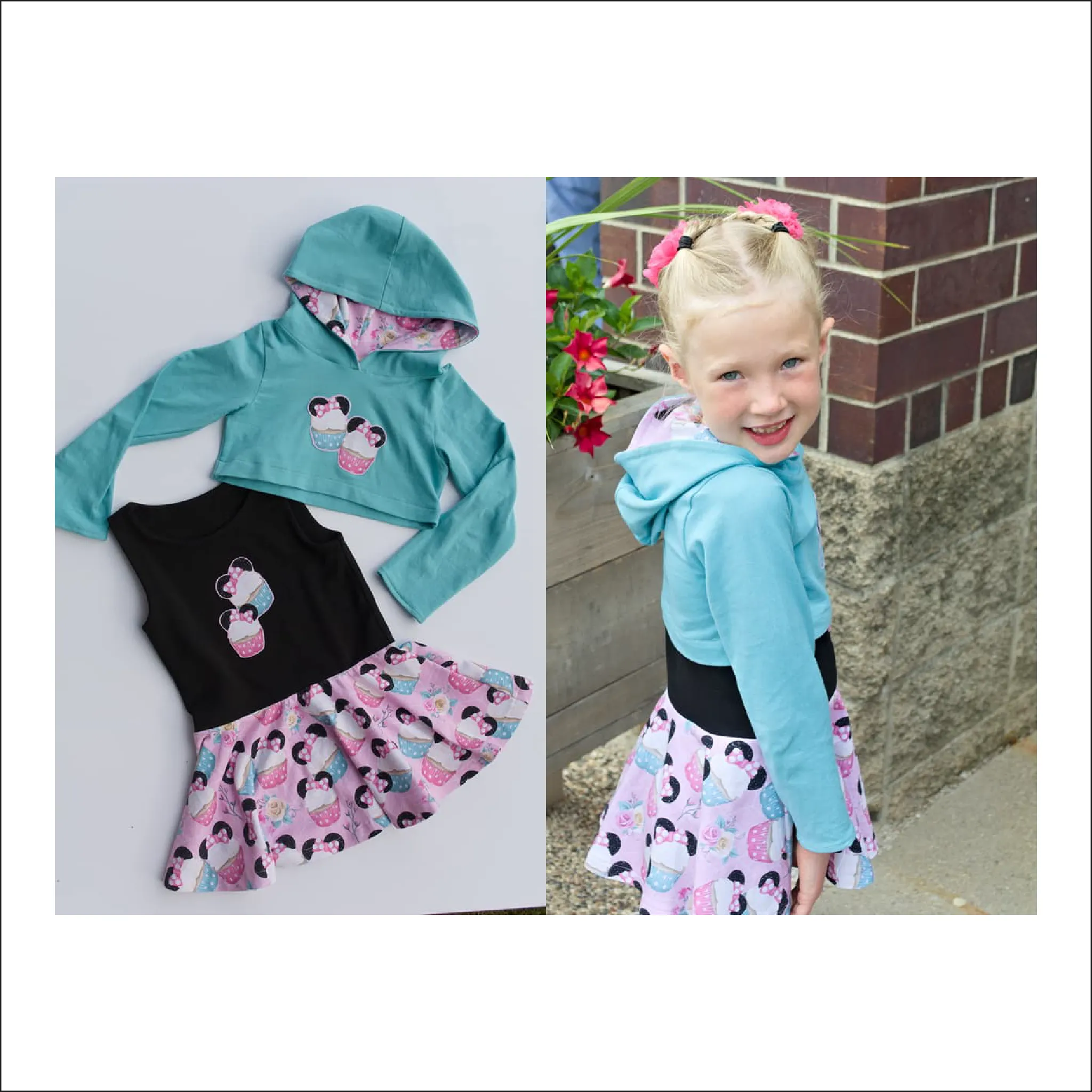 Warren Ave. Crop Top | Baby to Big Kid Sizes 12M-14 | Beginner Level Sewing Pattern