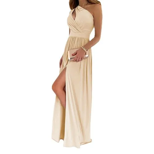 Women's Sheath Dress Party Dress Sexy Oblique Collar Sleeveless Printing Rose Solid Color Maxi Long Dress Banquet Prom Date