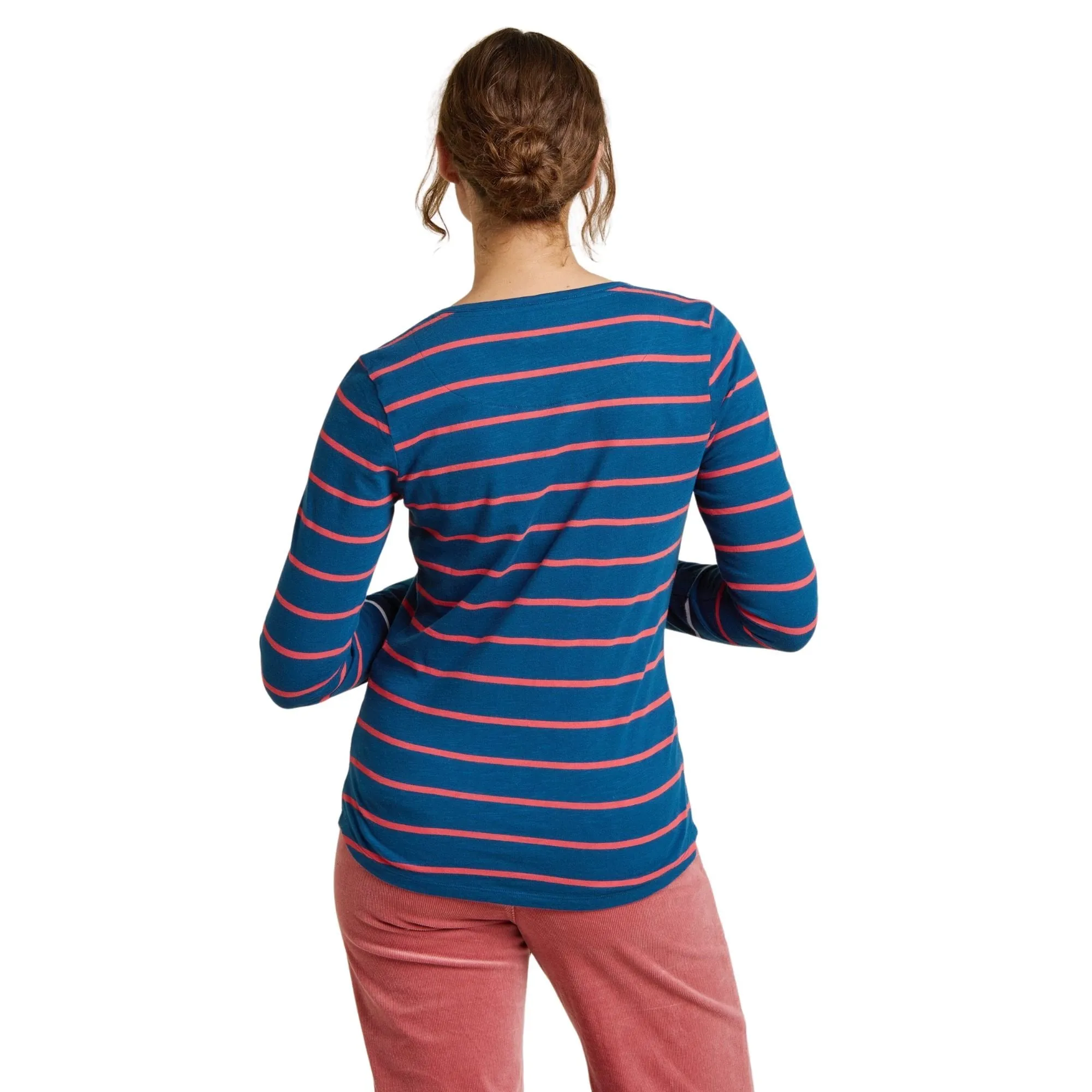 Womens Multi Stripe Long Sleeve Top