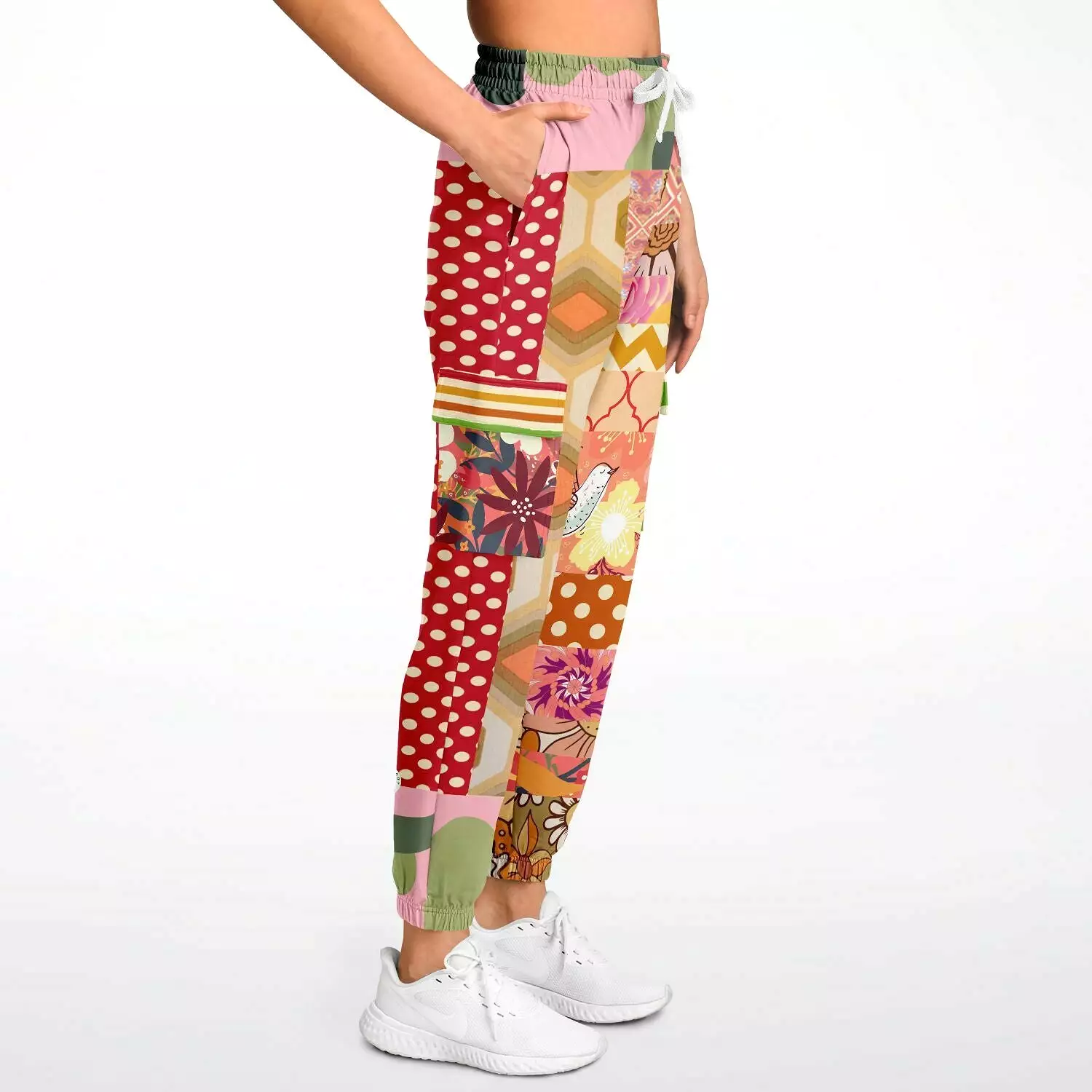 Yogananda Floral Patchwork Unisex Cargo Sweats